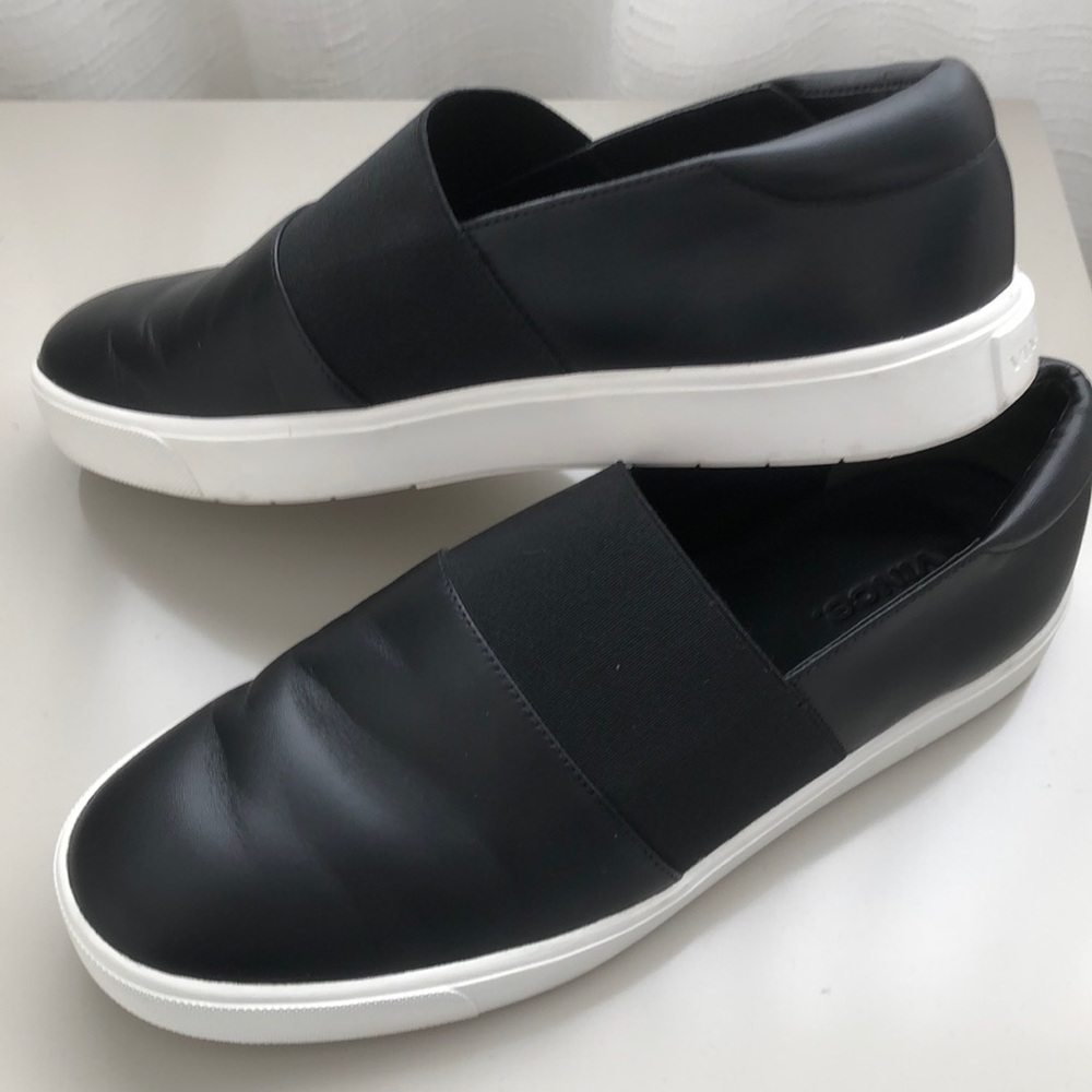 Vince Leather Slip-on Sneaker